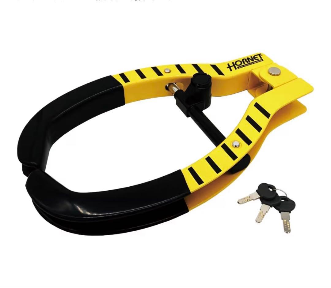 ☻新品⭐︎未使用☻ HORNET タイヤロック イエロー/ブラック