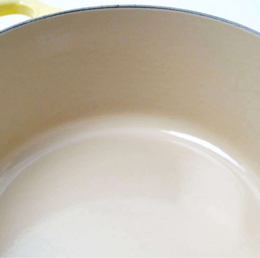 【美品】LE CREUSET　シグニチャーココット ロンド ソレイユ　22cm