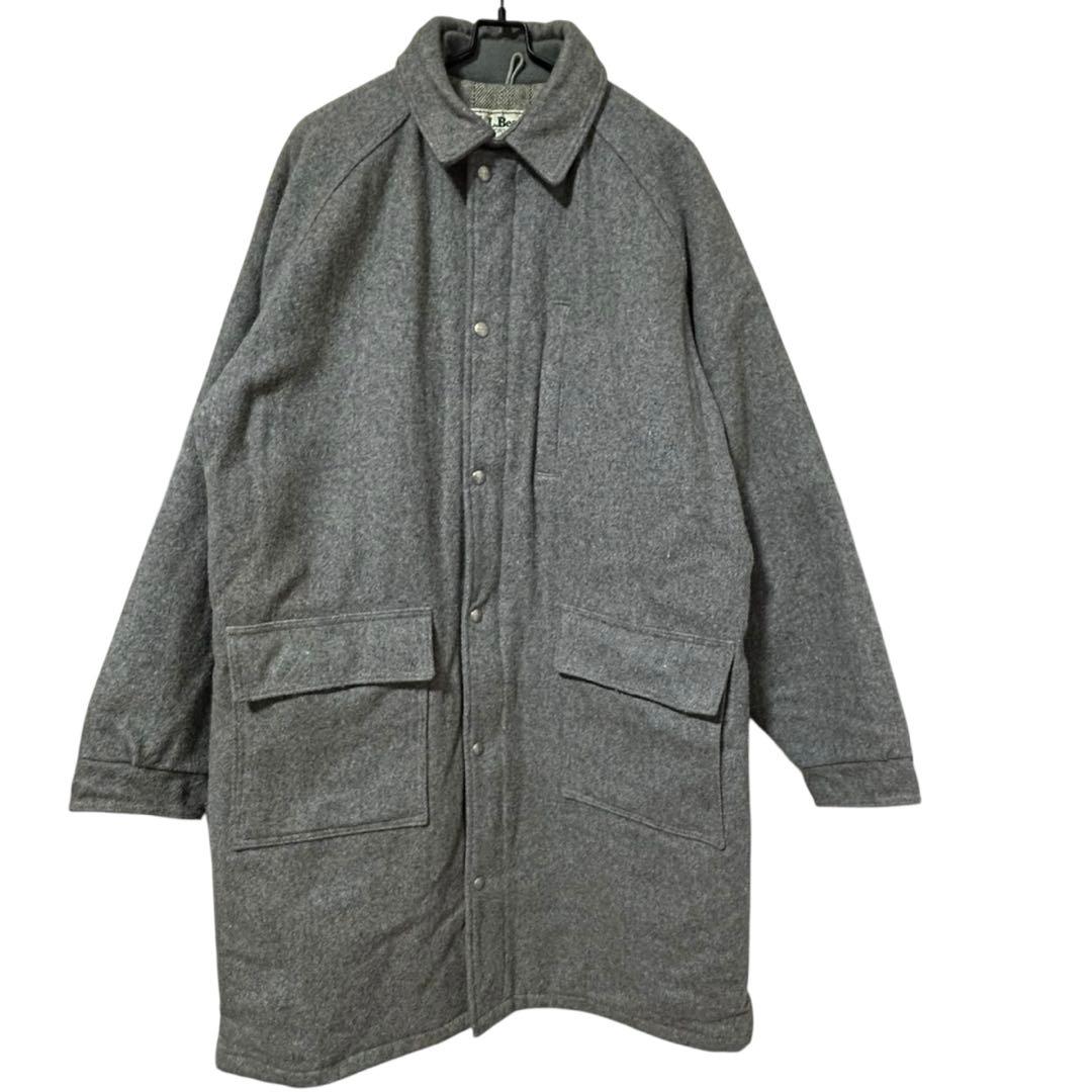 訳あり品】USA製　エルエルビーン　ウール　ストームコート　一枚袖　シンサレート