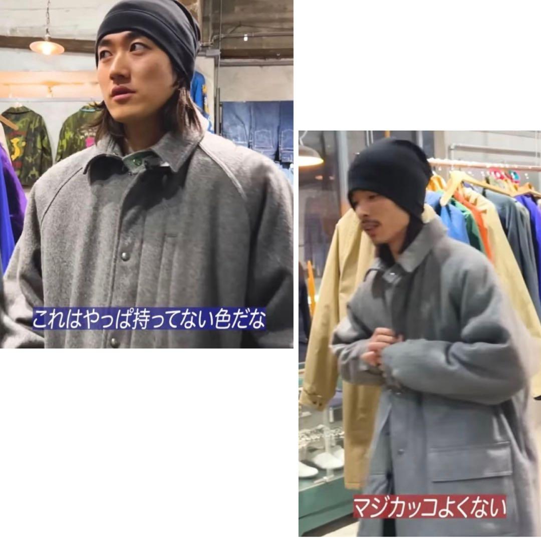 訳あり品】USA製　エルエルビーン　ウール　ストームコート　一枚袖　シンサレート