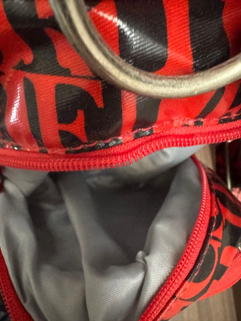 reisuke1020 le coq sportif ゴルフバッグ 赤黒