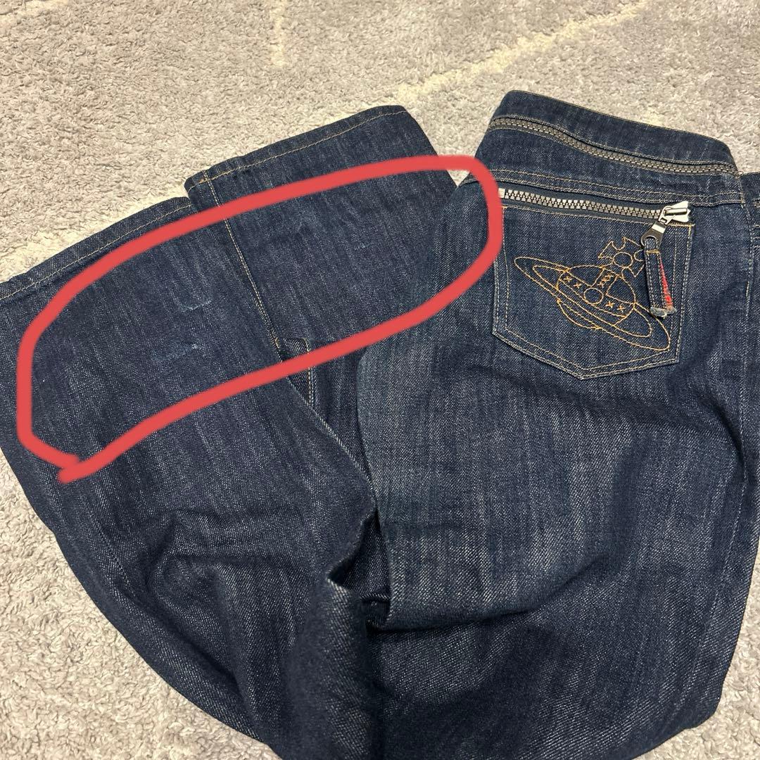 ヴィヴィアンウエストウッド レッドレーベル ジッパーデザイン デニムパンツ