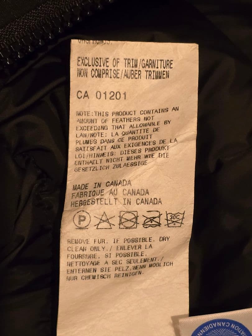 カナダグース　ブロンテパーカ　ダウンジャケット　ブラック　M