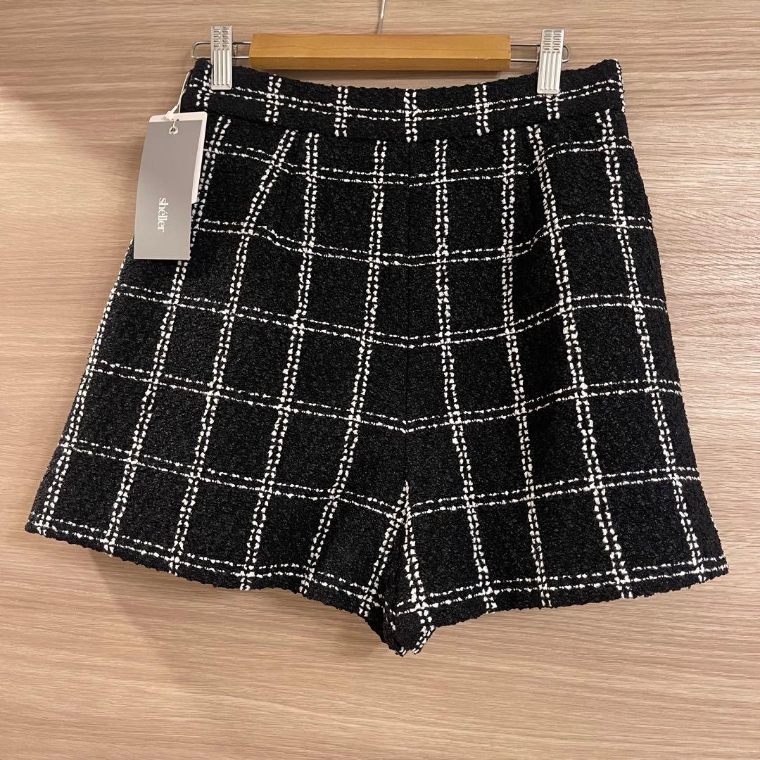 みゆ【新品】sheller シェリエ　ツイード　スカート　キュロット