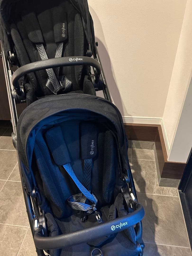 レインカバー二個おまけ付き　サイベックス　ガゼル　二人乗り