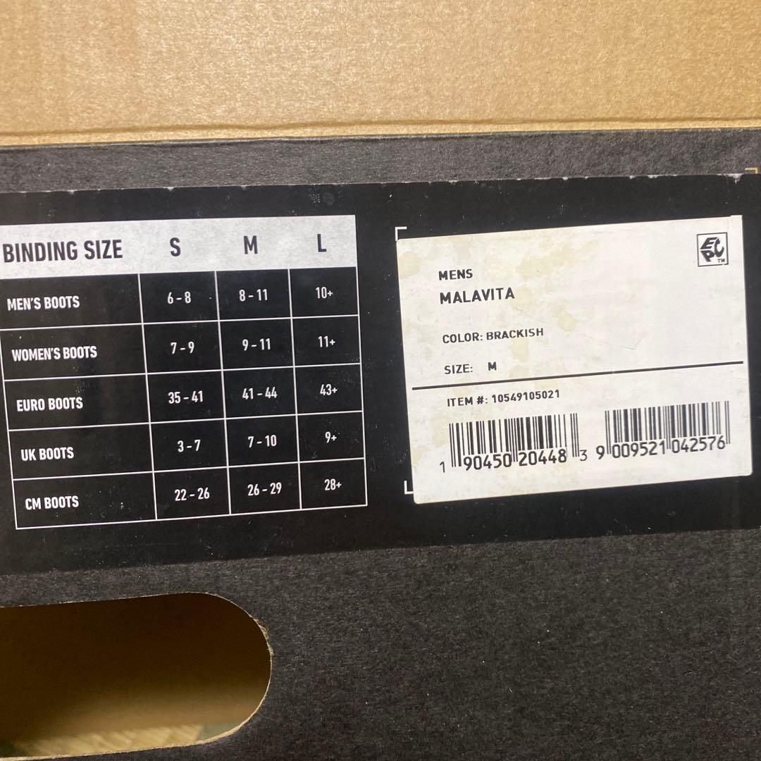 未使用　バートン　マラビータ　22/23 M 黒