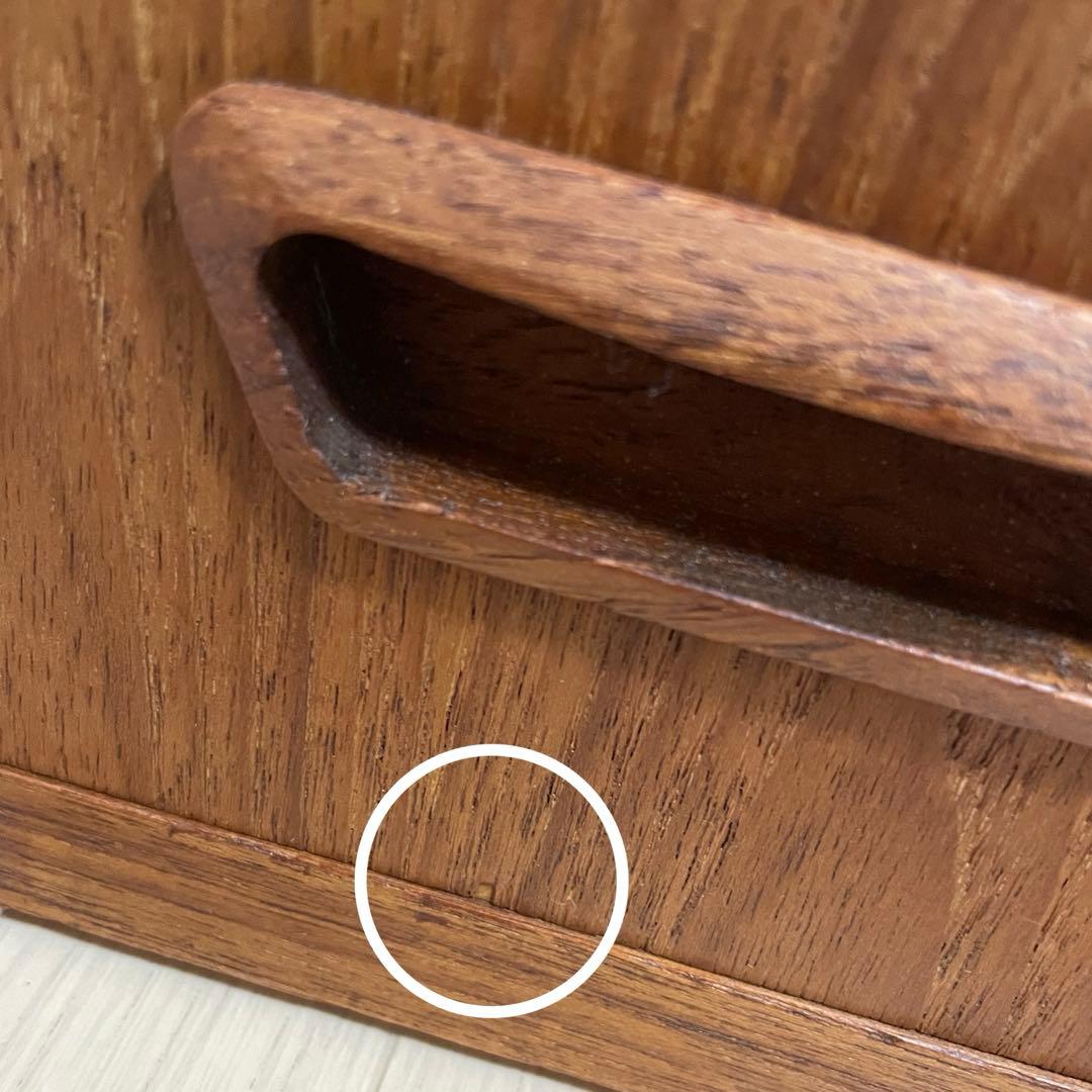 北欧　ヴィンテージ　3段チェスト　チーク