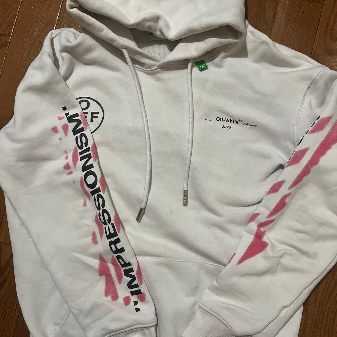 off-white パーカー　オフホワイト