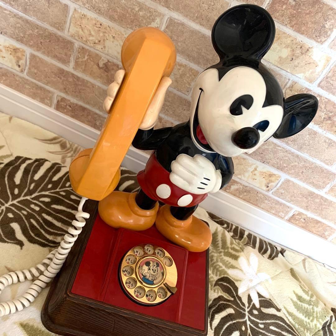 ミッキーマウス　ダイヤル式電話　たのメル便送付 ビンテージ アンティーク