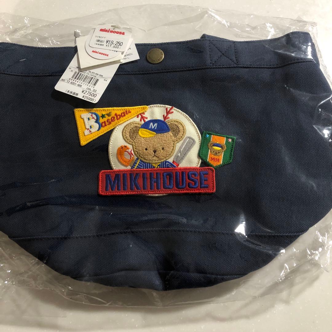 MIKIHOUSE ベースボール刺繍 トートバッグ定価27500円