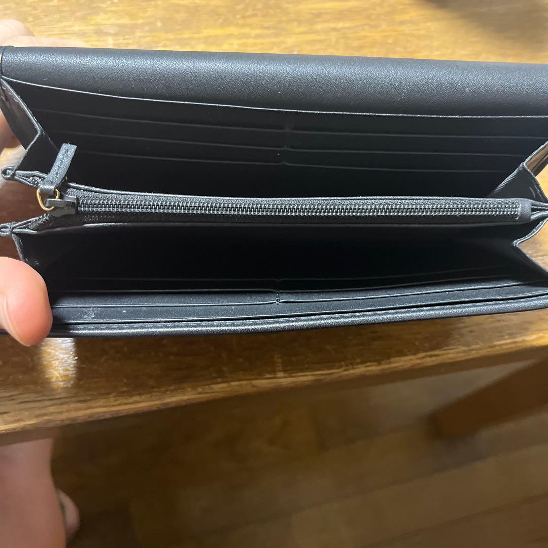 Gucci GGロゴ レザー長財布 ブラック