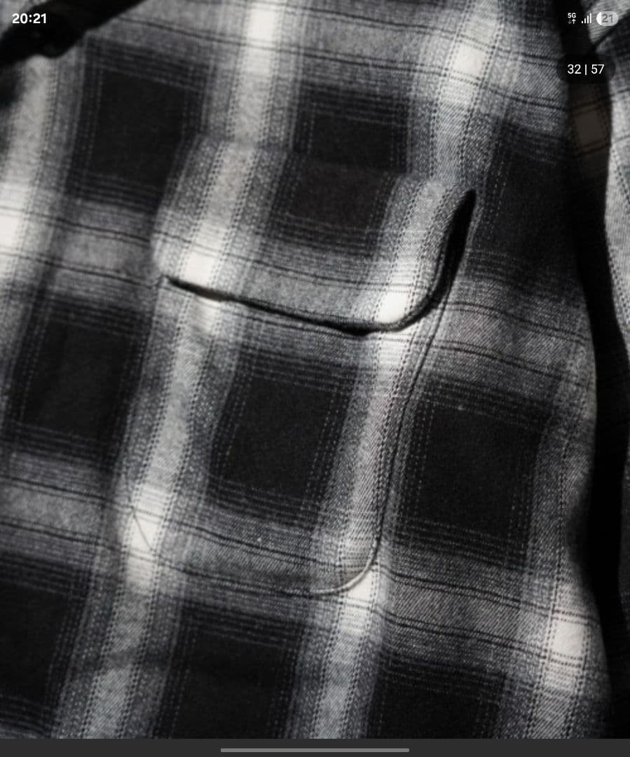 トップス TOWN CRAFT 50S W-FLAP LOOP COLLAR SHIRT