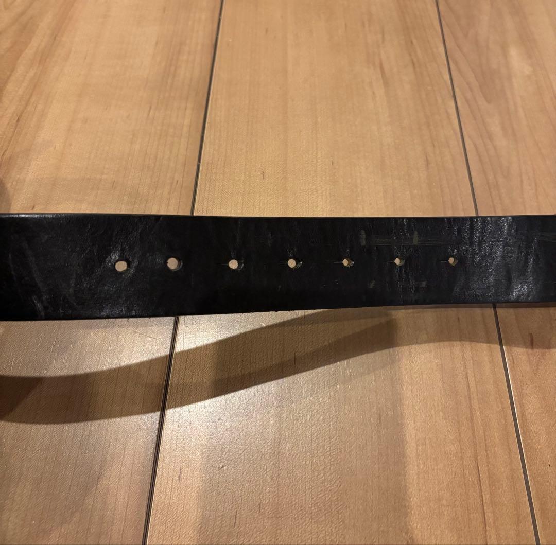 【正規品】DIESEL ブラックレザーベルト EU 85/34