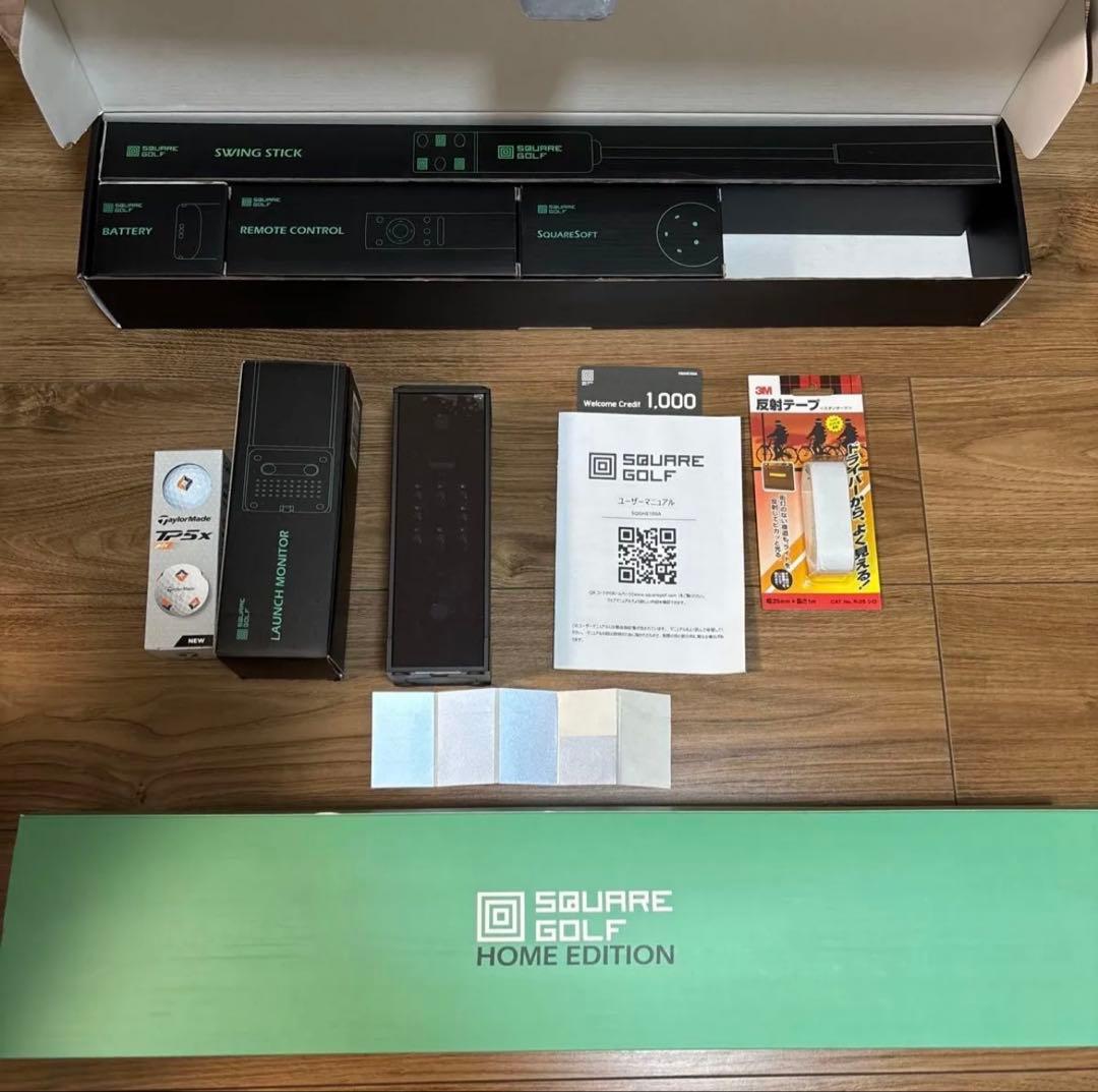 (ゴルきち1126)【美品】弾道測定器 SQUARE GOLF HE