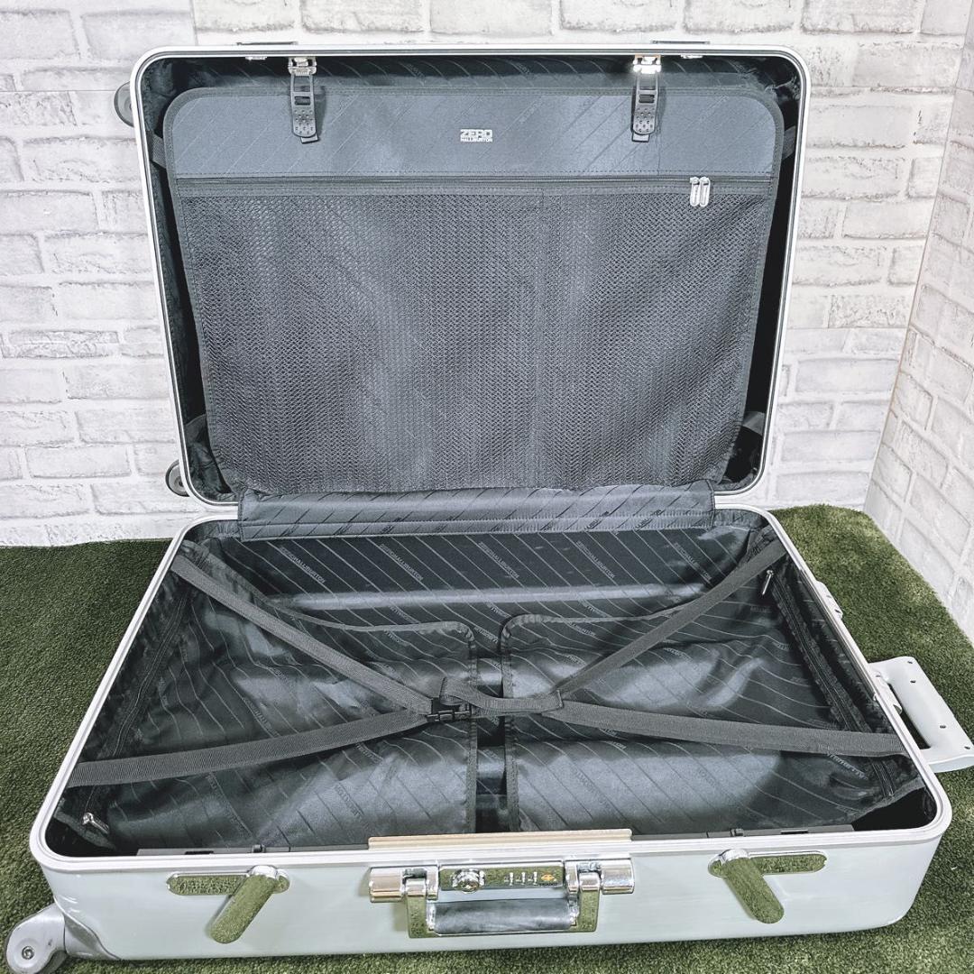ゼロハリバートン　シルバー　キャリーケース　大型　TSAロック　アルミ　内装美品