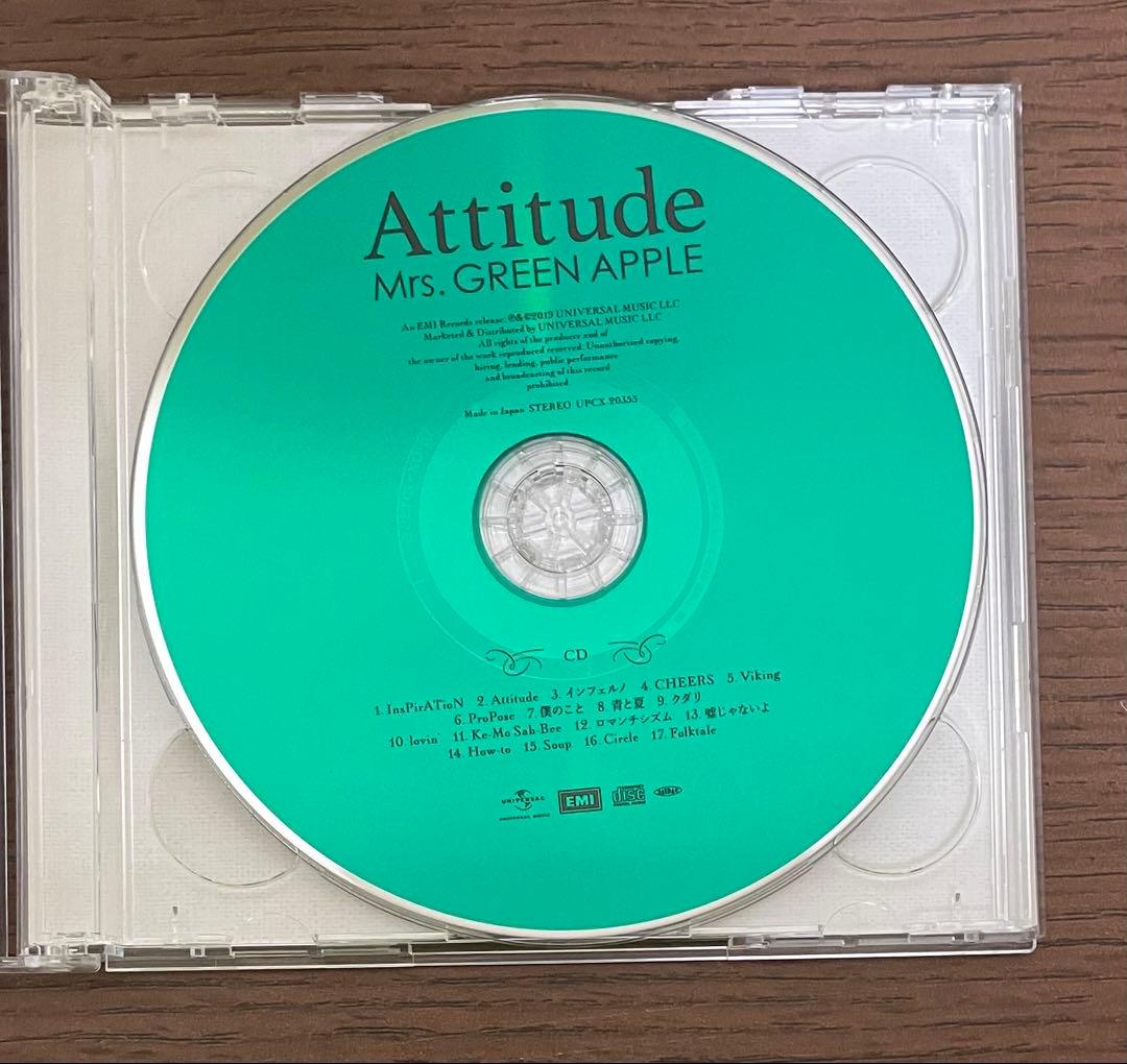 MrsGREENAPPLE Attitude 初回限定盤 CD DVD
