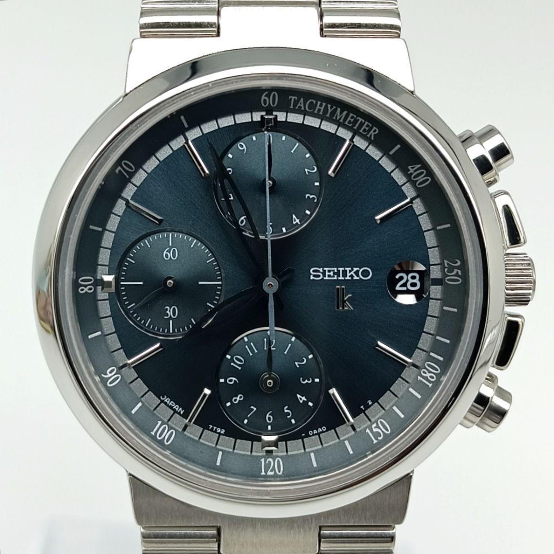 【極美品 クロノグラフ】セイコー　ルキア　レディース腕時計　aB9K-1