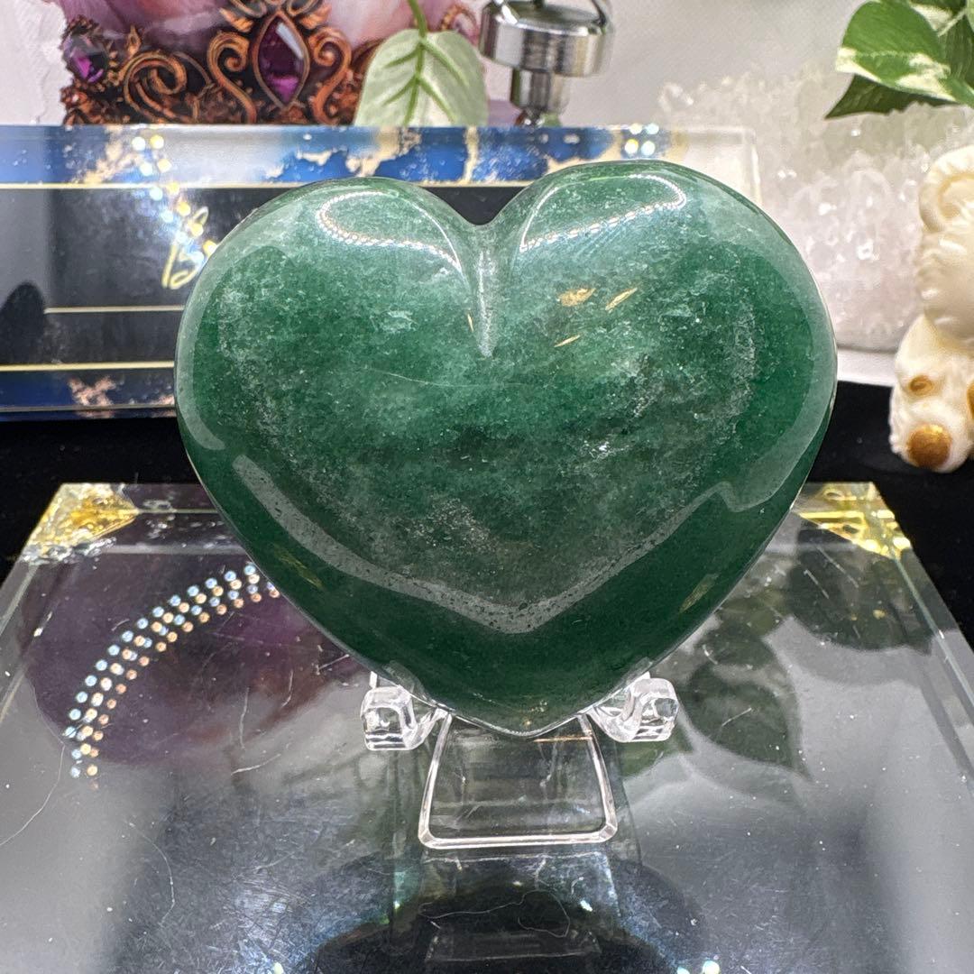 グリーンストロベリーぷっくりハートNo.1257