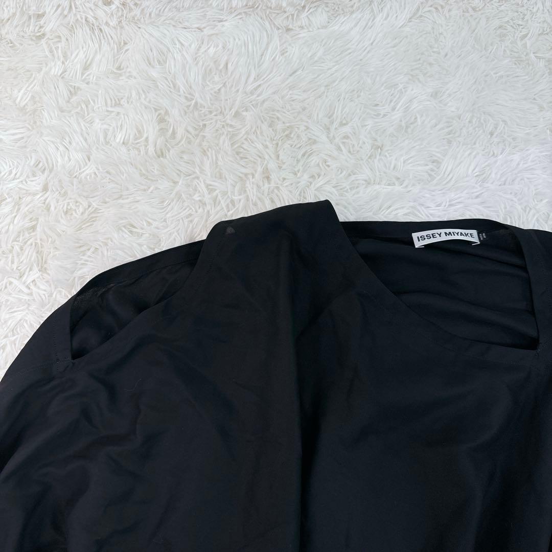 美品　ISSEY MIYAKE ポンチョ　シャツ　ブラウス　変形　薄手　夏