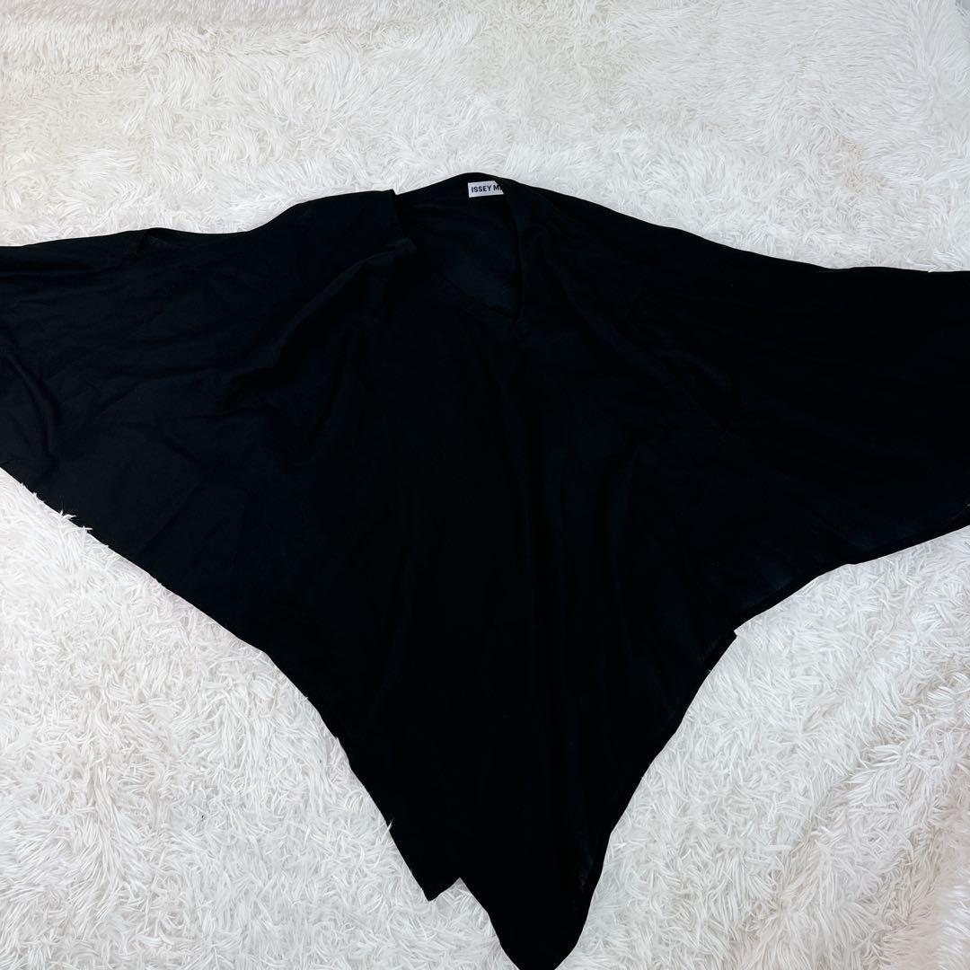美品　ISSEY MIYAKE ポンチョ　シャツ　ブラウス　変形　薄手　夏