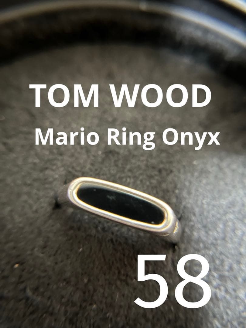 TOMWOOD トムウッド 58 オニキス マリオ リング Mario Onyx