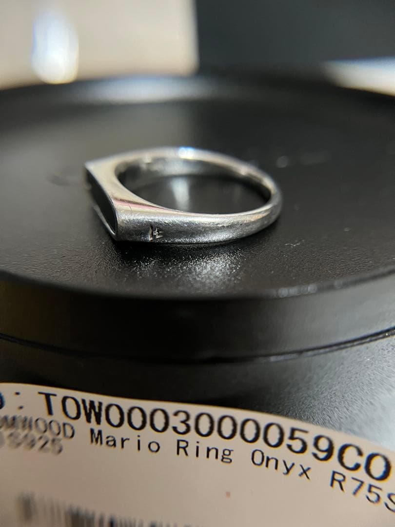 TOMWOOD トムウッド 58 オニキス マリオ リング Mario Onyx