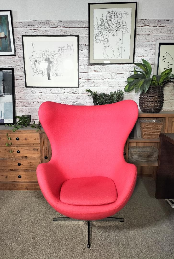 【SALE】エッグチェア◆リプロダクト◆パーソナルチェア1脚◆2503A⑤