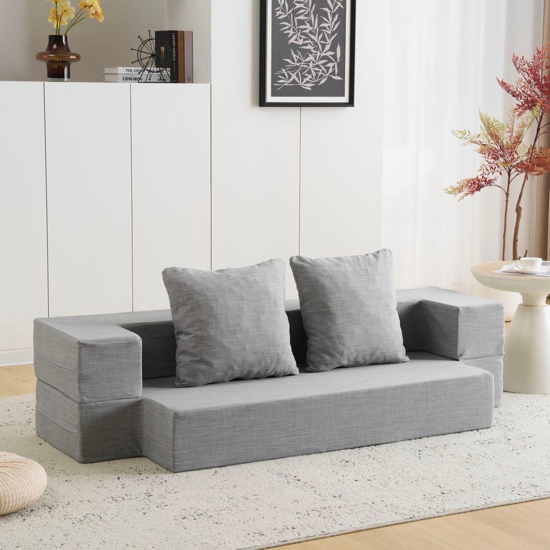 【新品】組立不要 ローソファベッド 軽量 こたつ用 高反発