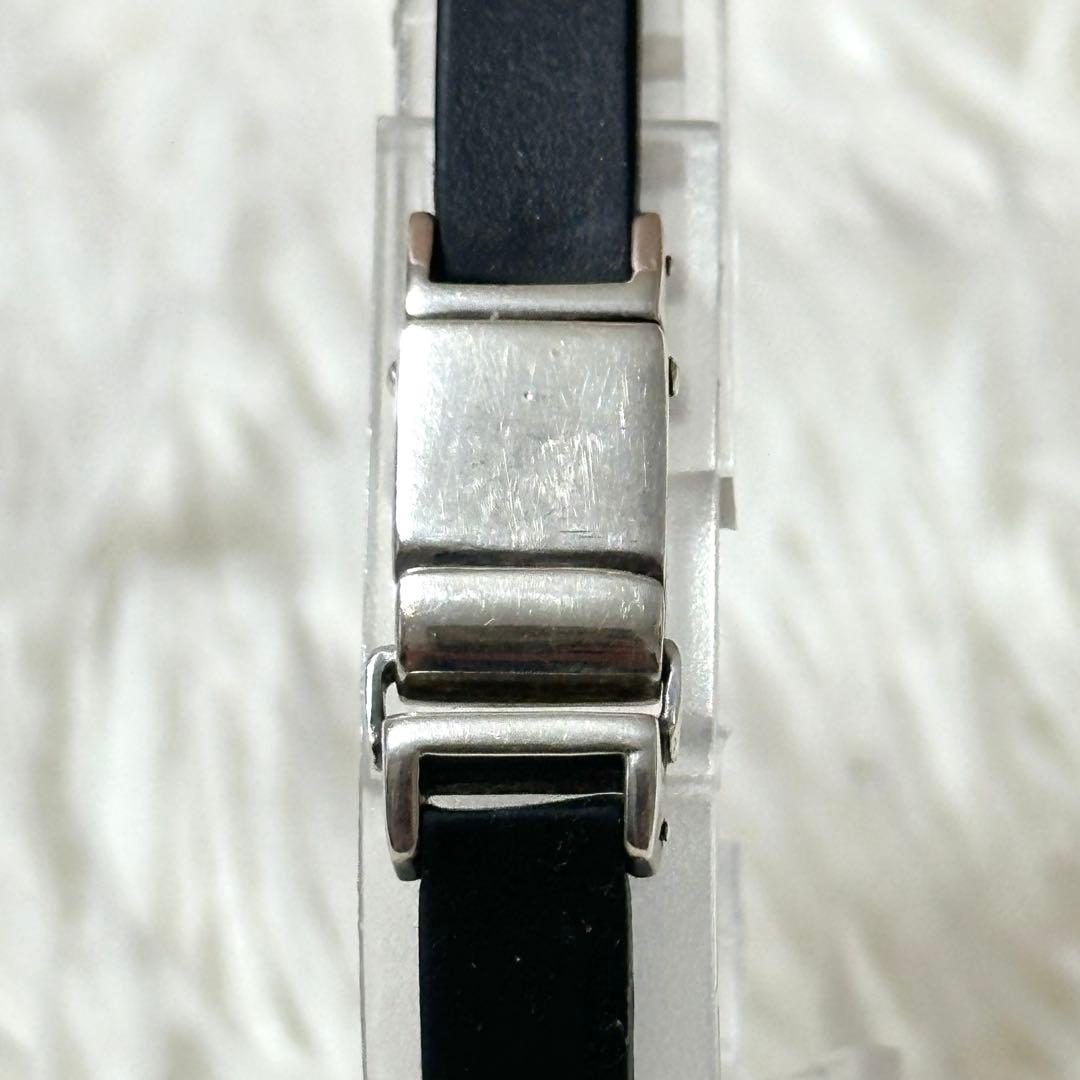 ⭐️即決価格⭐️GUCCI　SILVER シルバーバングル　レザー　925刻印