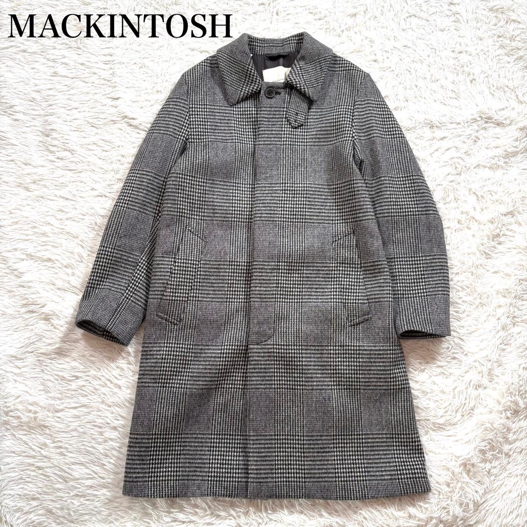 極美品✨マッキントッシュ　ステンカラーコート　ダンケルド　グレンチェック