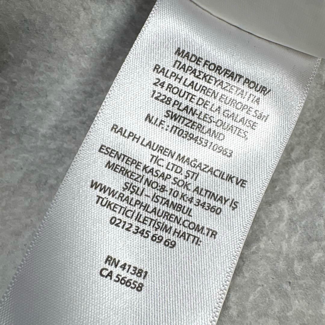 ✨現行・XL相当✨ラルフローレン　ポロベア　スウェット　パーカー　裏起毛　グレー