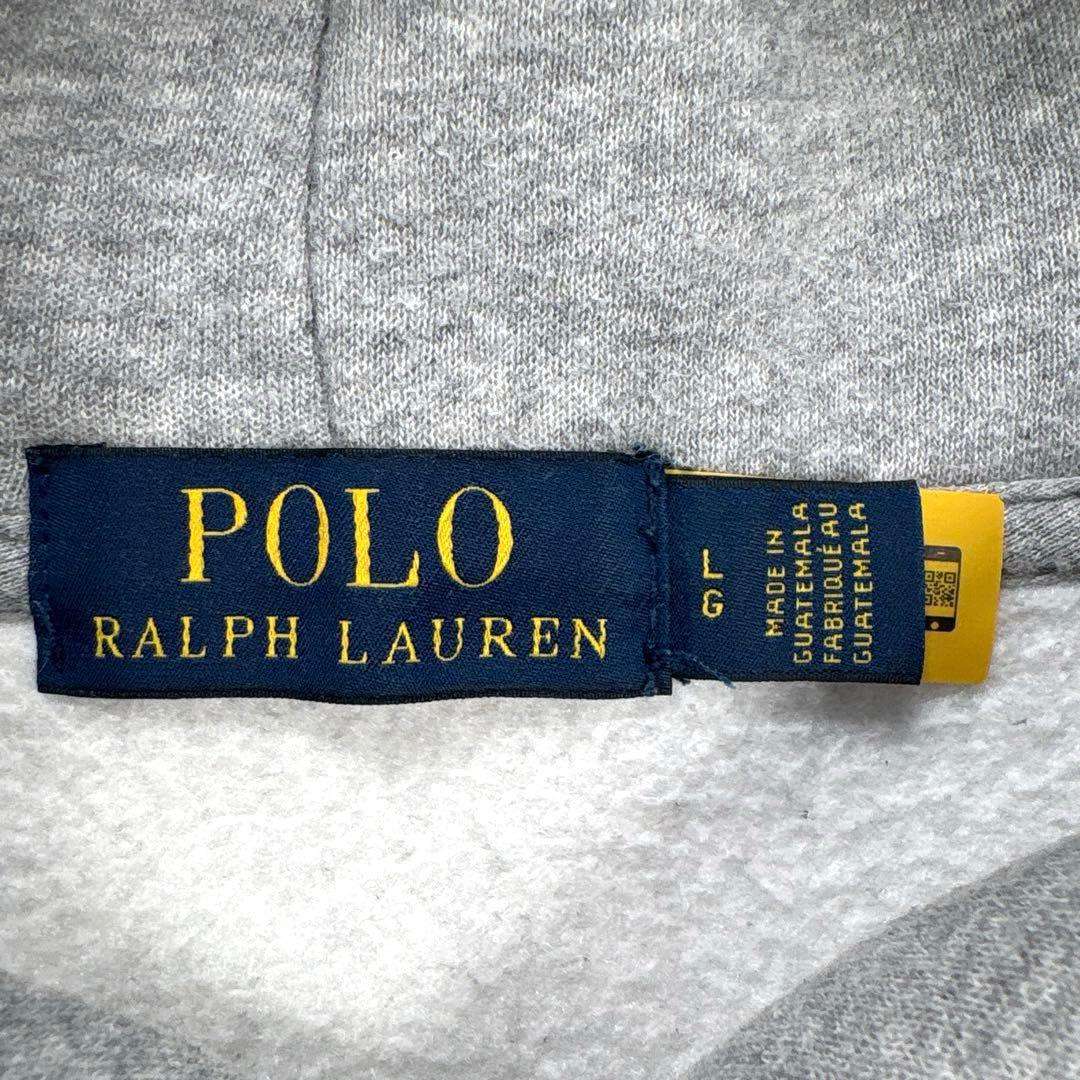 ✨現行・XL相当✨ラルフローレン　ポロベア　スウェット　パーカー　裏起毛　グレー