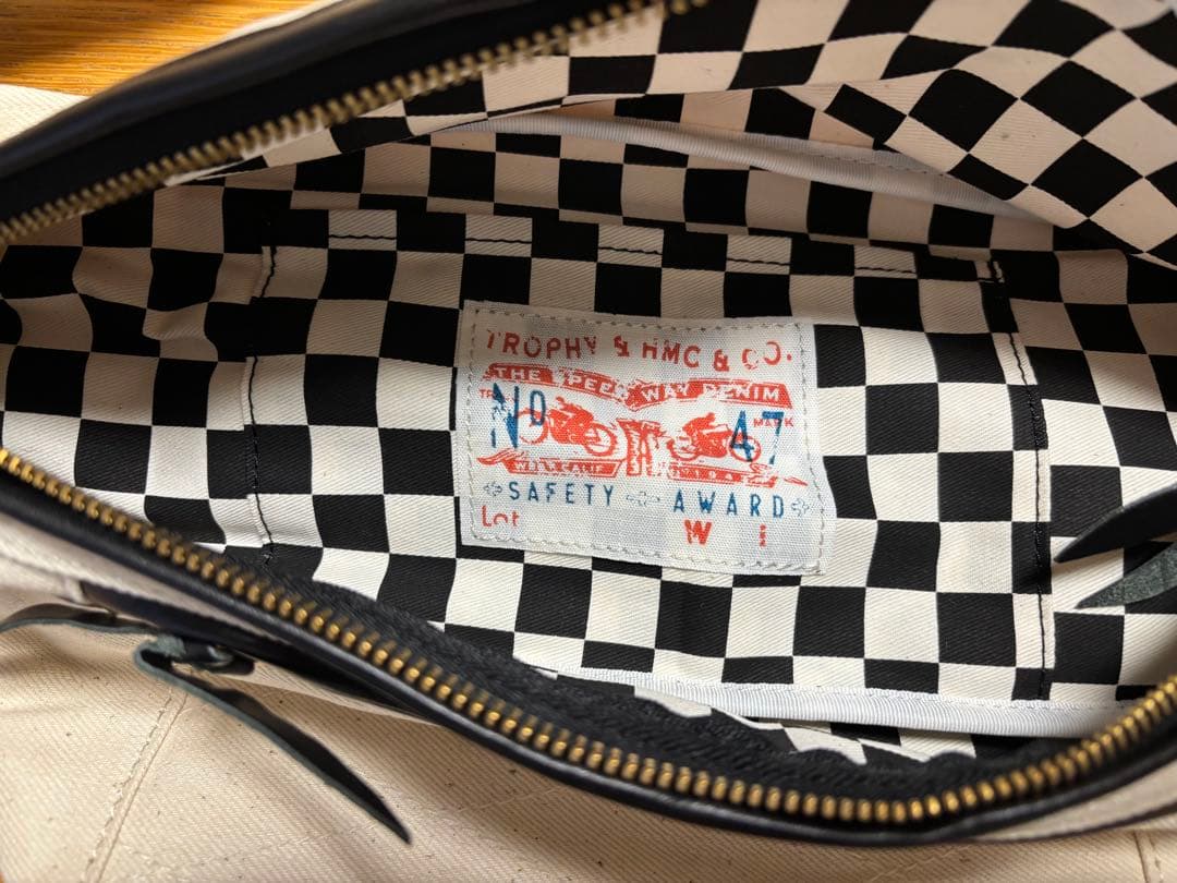 KRAFTY TOKYO別注　THE SPEEDWAY RIDE BAG生成り