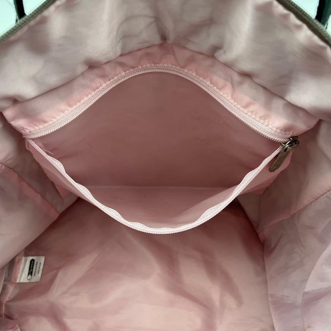 レスポートサック　マザーズバッグ　トートバッグ　A4収納可能　花刺繍　フラワー柄