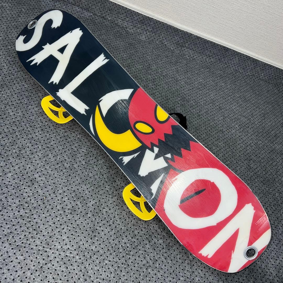 5回使用 キッズスノーボード SALOMON 90cm×バイン×ベルクロブーツ