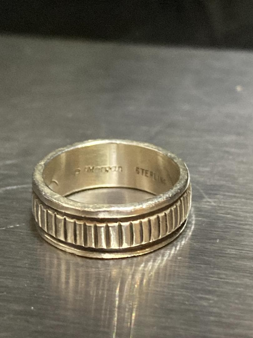 ブルースモーガン ナバホ シルバー リング インディアンジュエリー 約9号