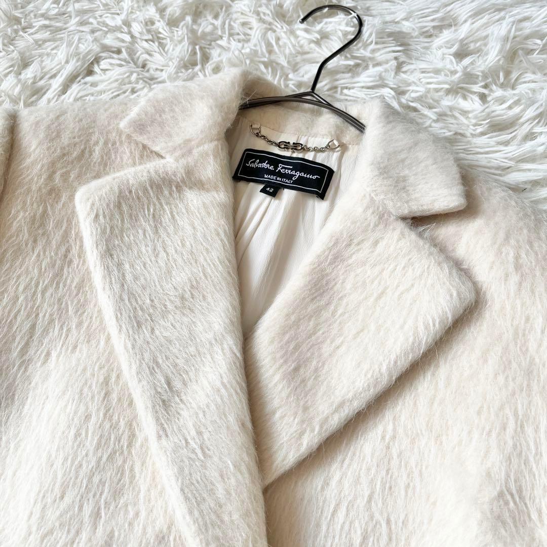 Salvatore Ferragamo フェラガモ チェスターコート ラマウール