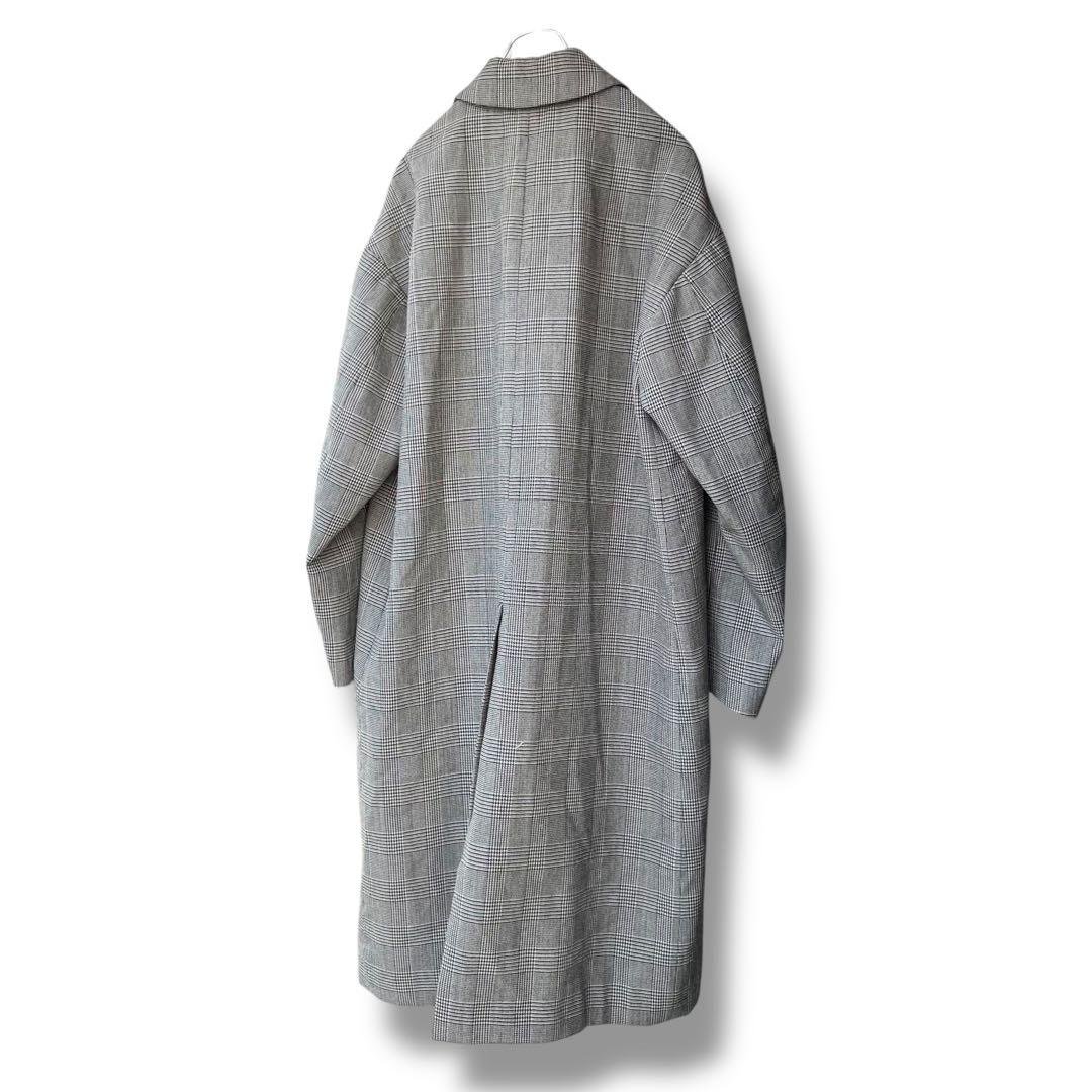 定価15万円以上 マッキントッシュ ウール グレンチェック ステンカラーコート6