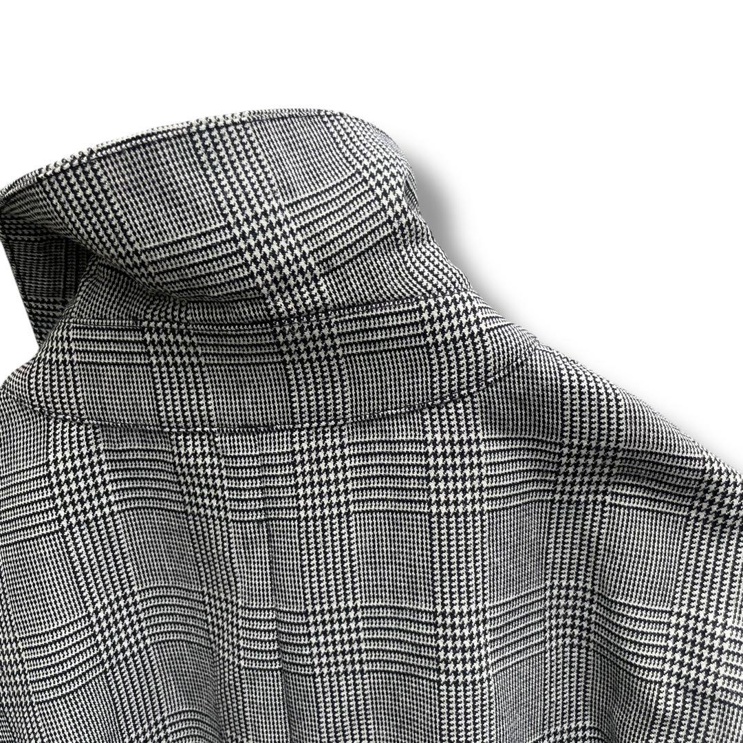 定価15万円以上 マッキントッシュ ウール グレンチェック ステンカラーコート6