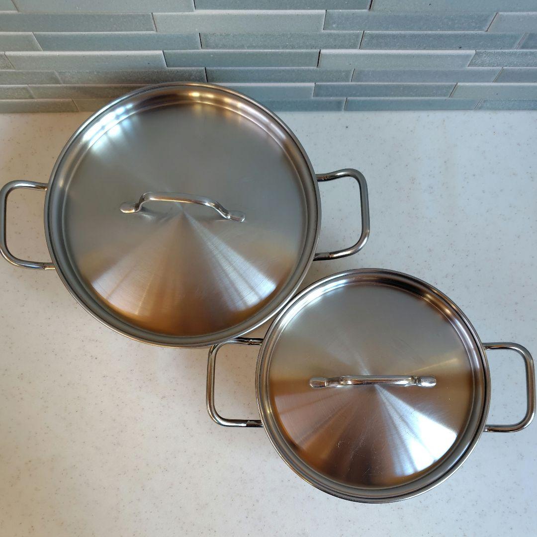 フィスラー 直火専用 キャセロール大・小・ソースパン・サーブパン 4点セット