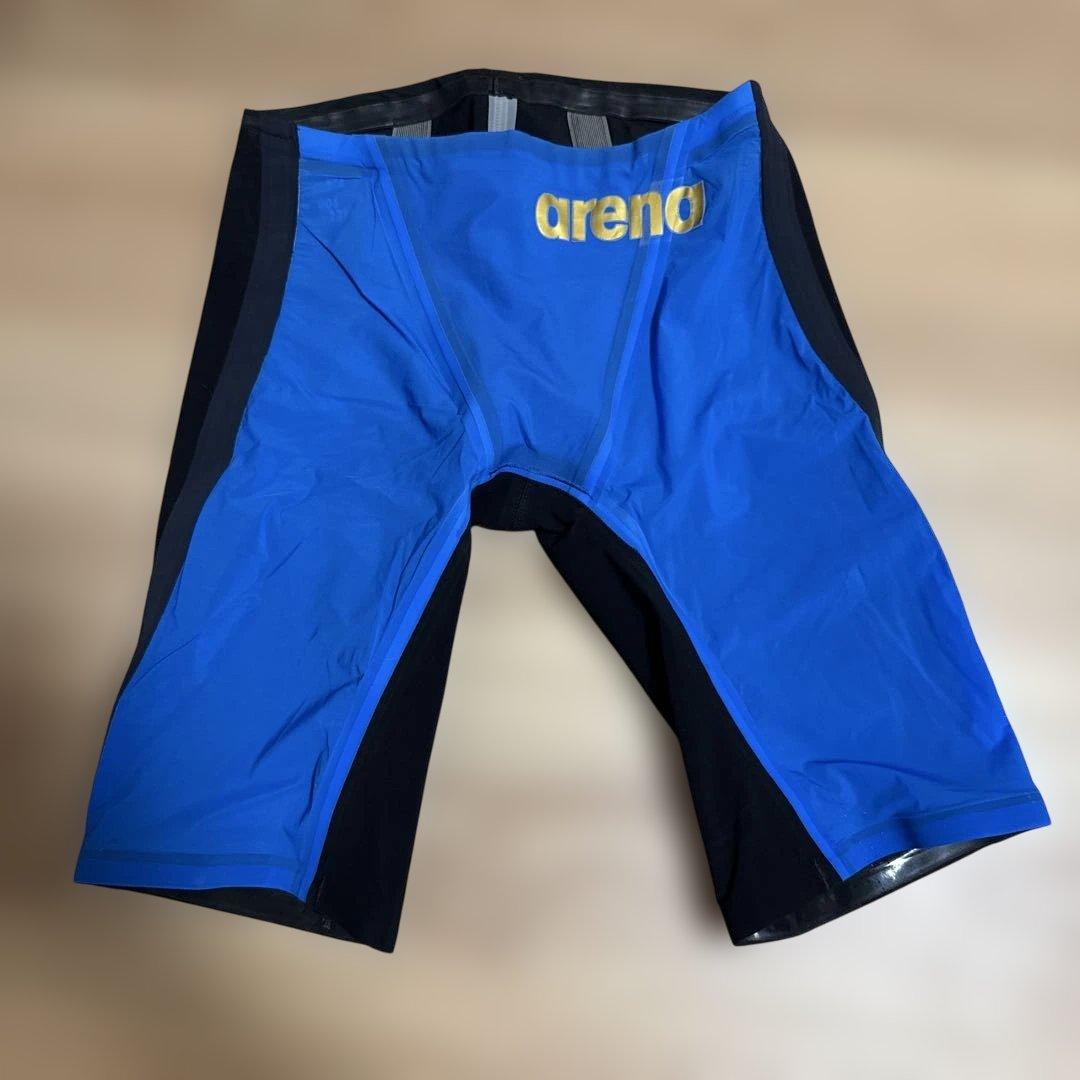 arena 競泳水着 M 青/黒 アクアフォースcp