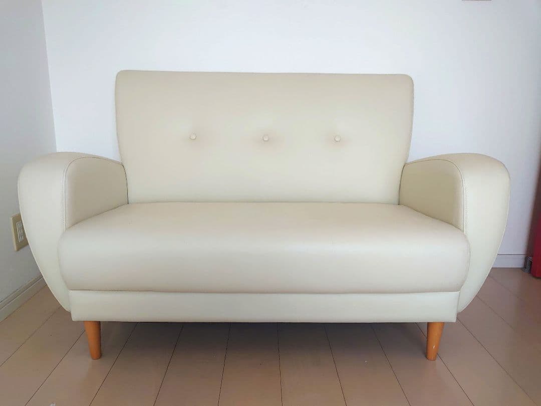 ソファー　2人掛け用　アイボリー