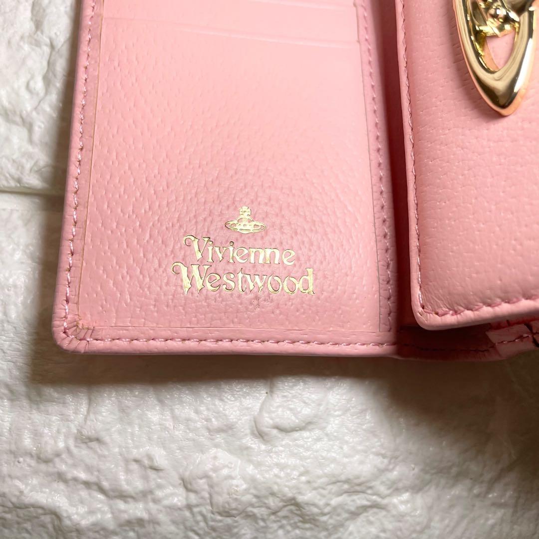 【新品・未使用】Vivienne Westwood 三つ折り財布　ピンク