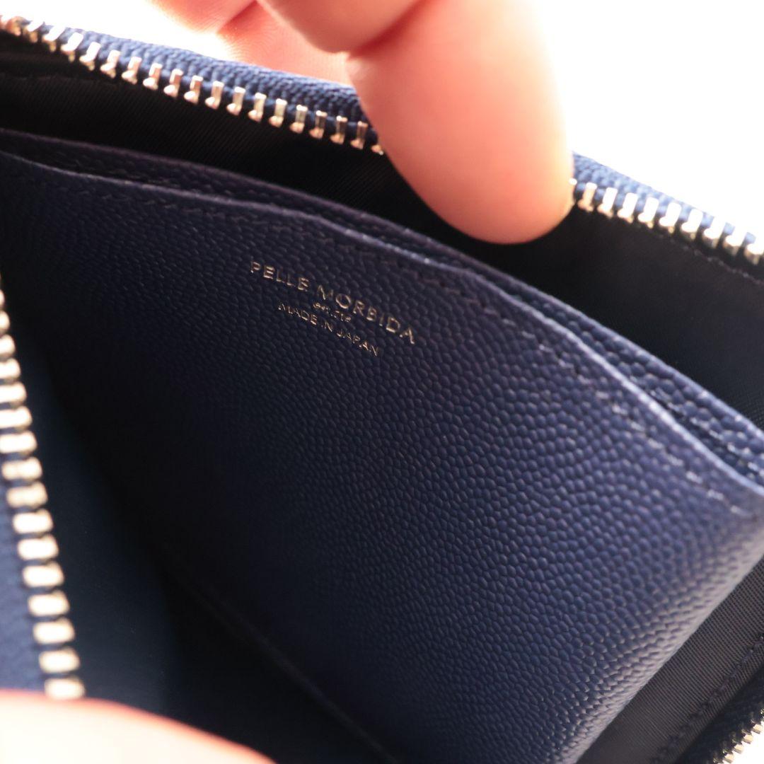 未使用 ペッレモルビダ PELLE MORBIDA 小銭入れ ケース 青