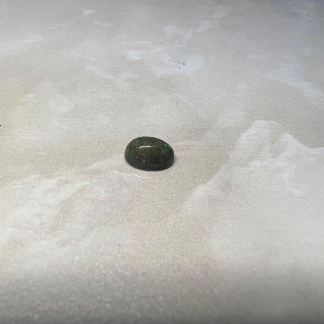 ブラックオパール　天然石　エチオピア産　S925 リング　遊色効果⭕️