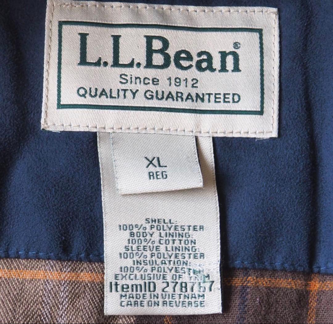 さ*つ様 エルエルビーン　スイングトップ　スエード　ネイビー　裏地チェック　美品