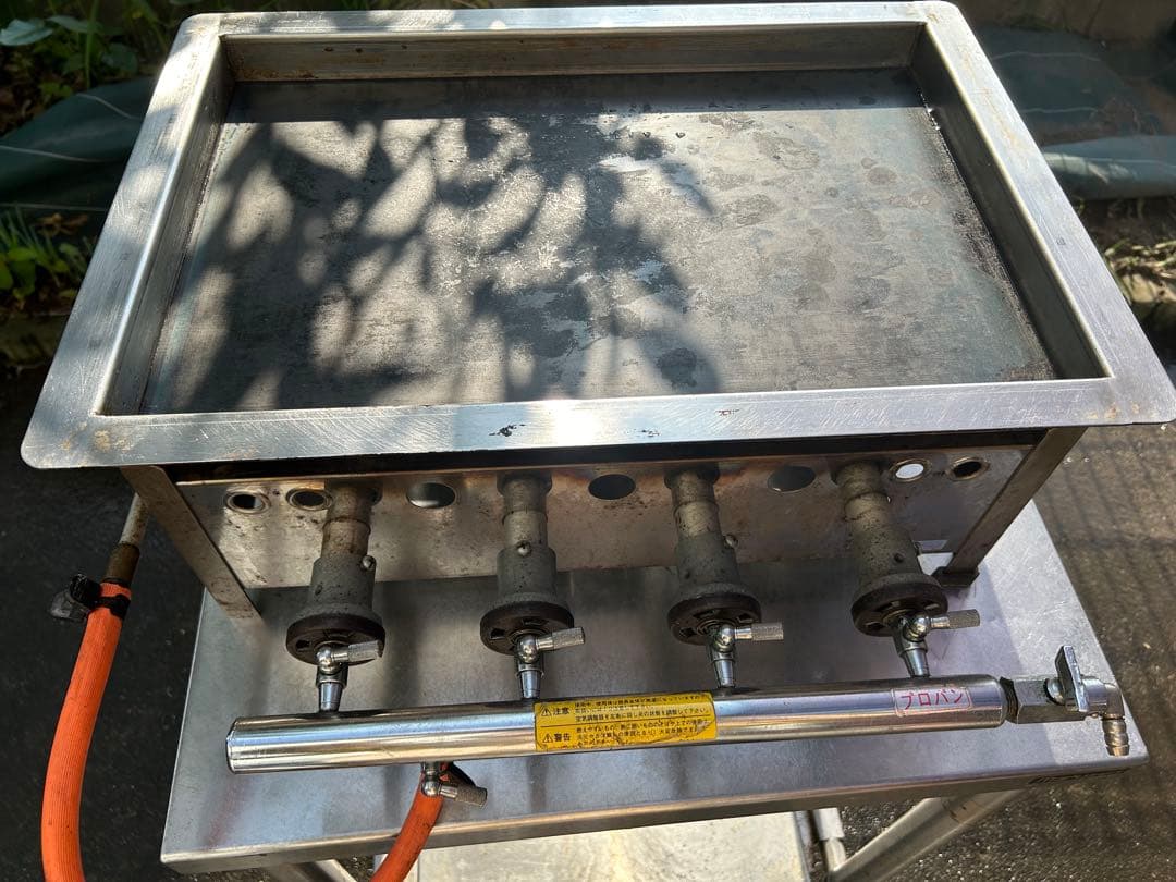 業務用　中古　卓上プロパンどて焼　鉄板焼　餃子焼き機