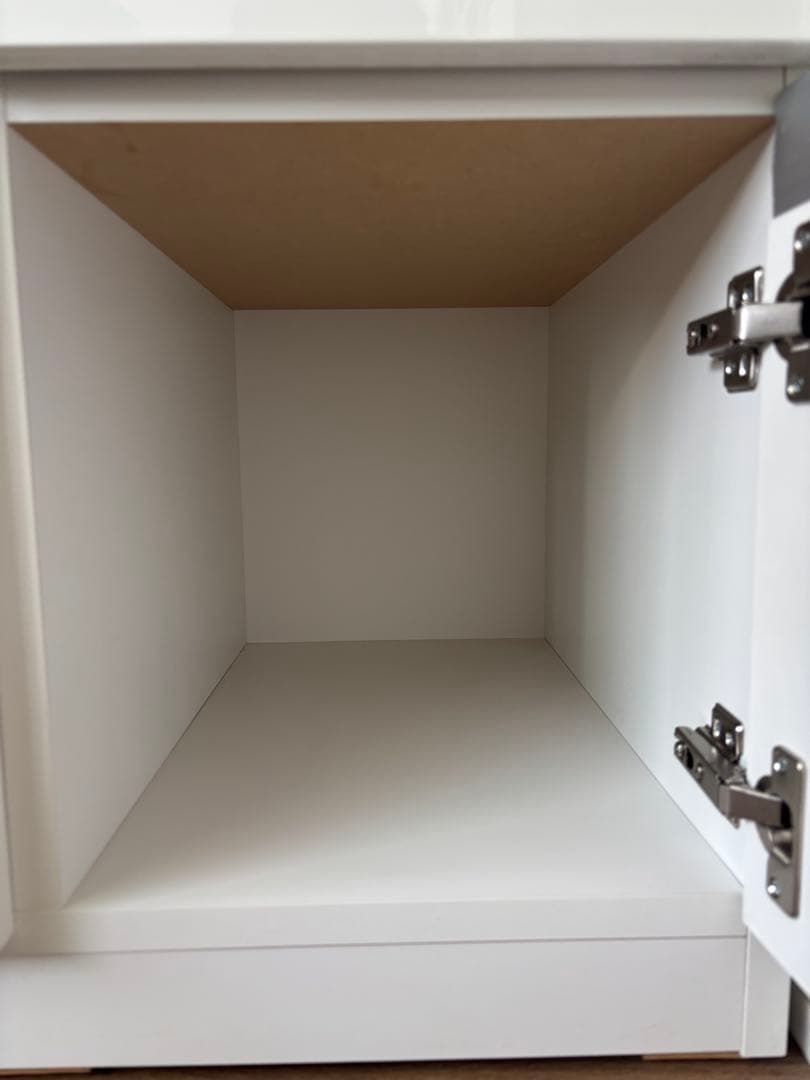 （美品)ニトリ キッチンカウンター W120 レジューム レンジボード ホワイト