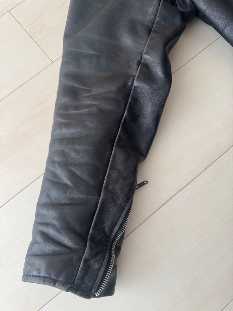 schott レザーシングルライダース 141型 40 【クリーニング済】