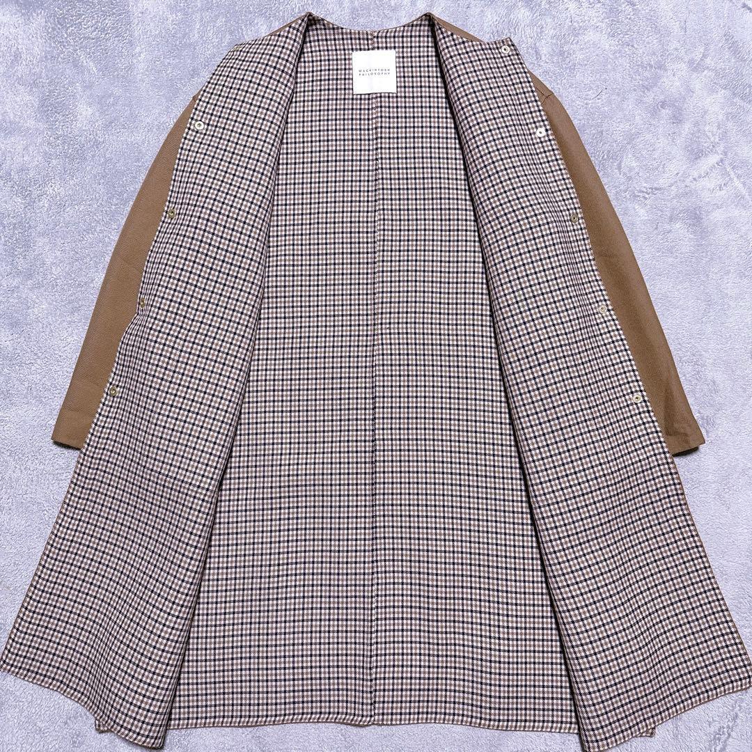 【極美品】マッキントッシュ リバーコート ダブルフェイス 金ボタン